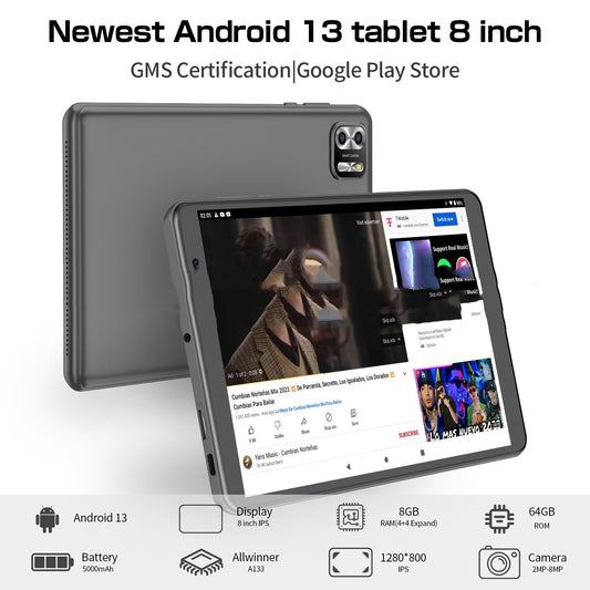 Tablet Android13 da 8 pollici - 8+64 gb